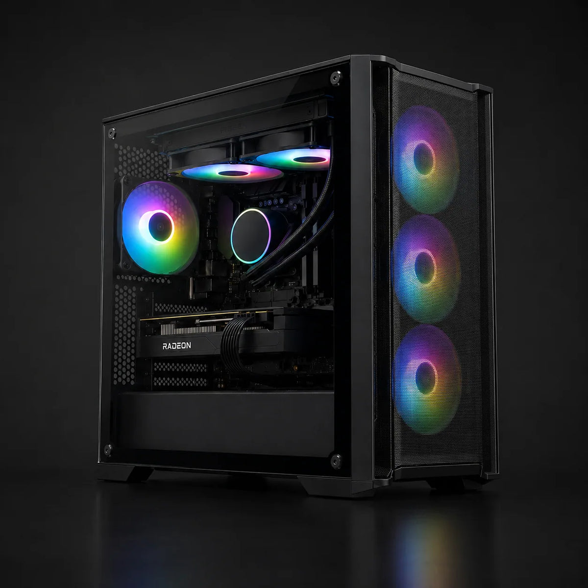 Quantum PCs Ryzen 7 7700X Radeon RX 9060 XT prebuilt gaming PC with 16GB RAM and 1TB SSD