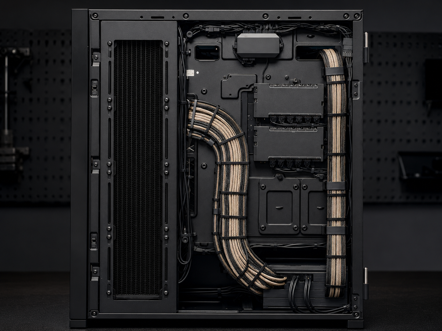 Clean cable-managed Quantum PC build